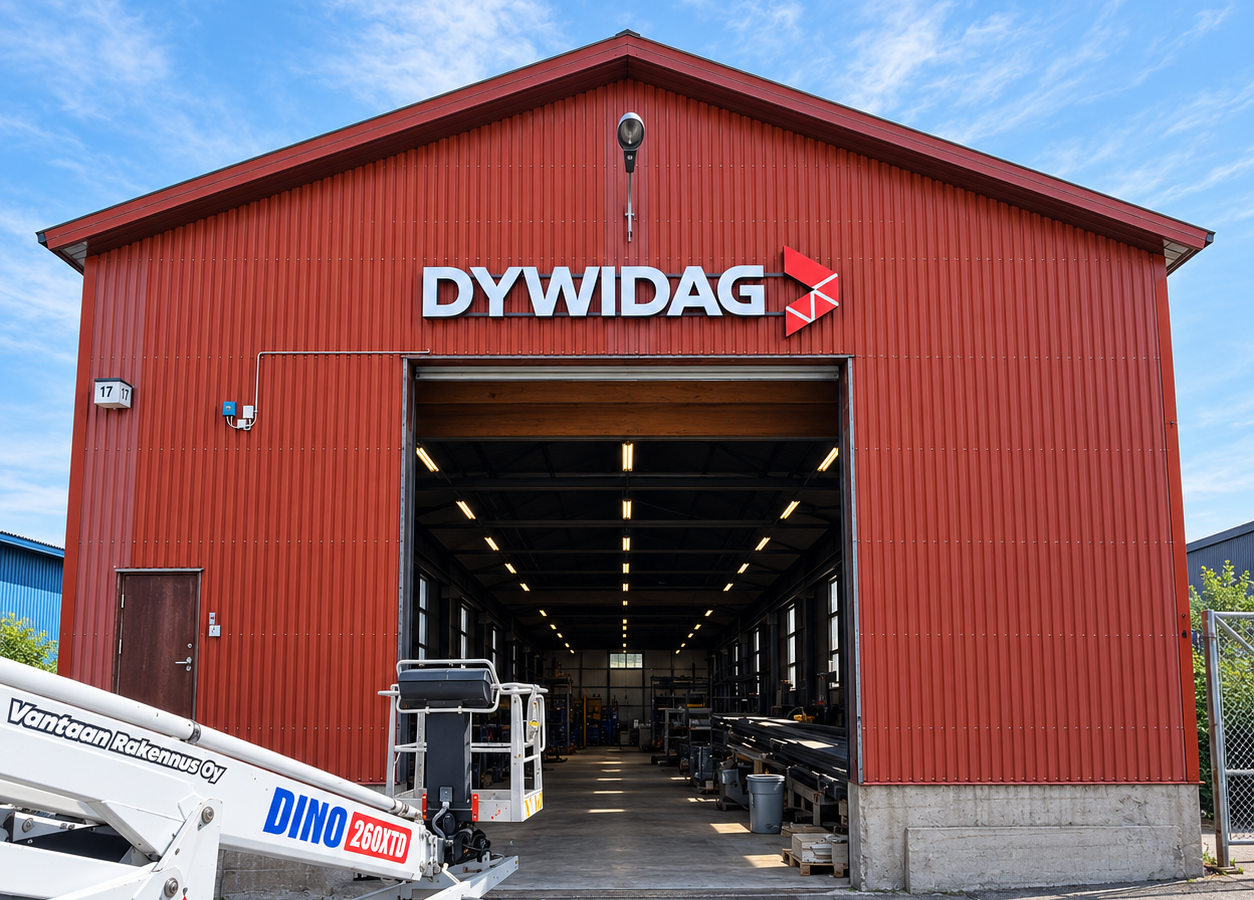 dywidag-irtokirjainvalomainos